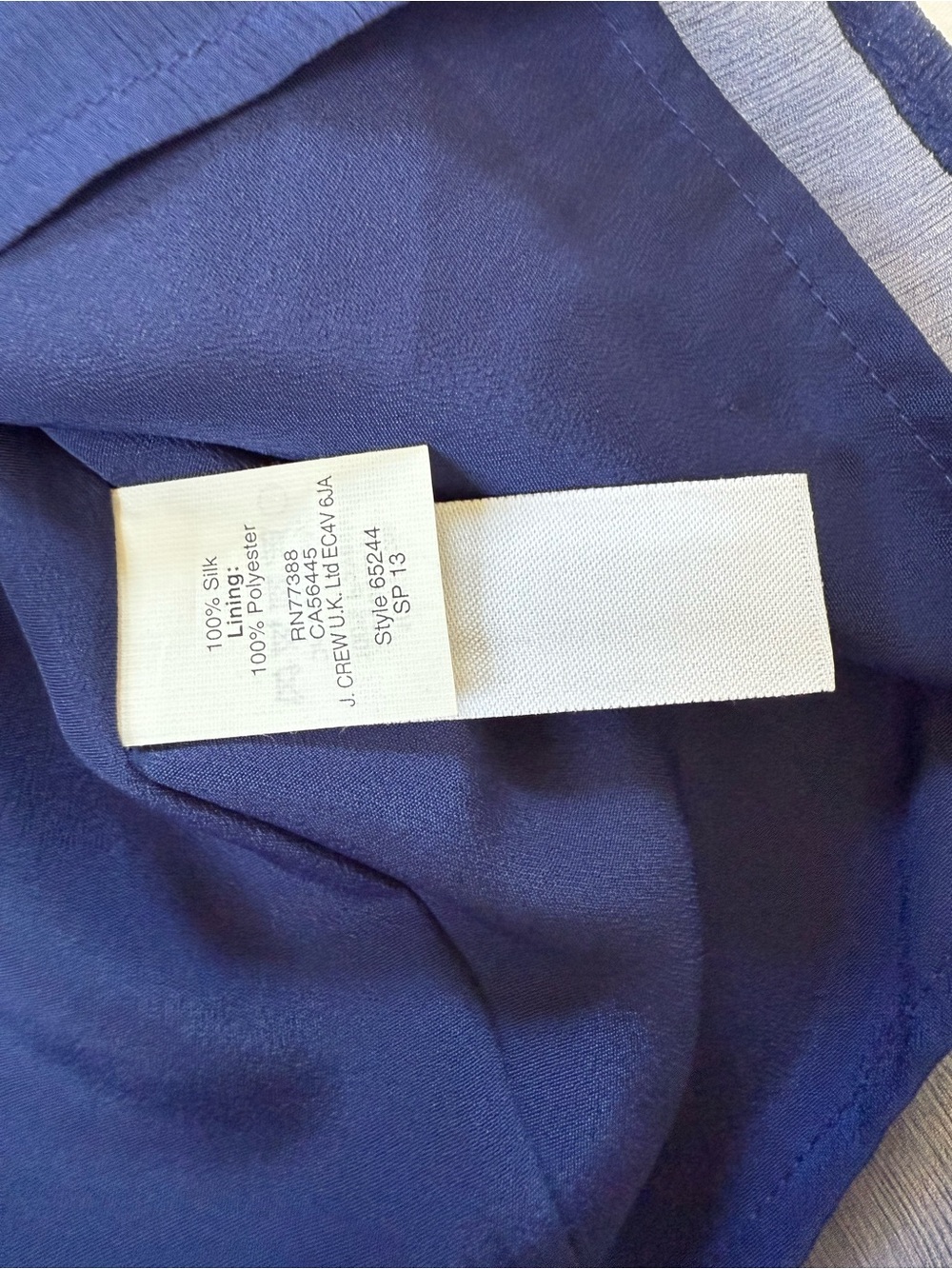 JCREW Sleeveless Button Front Blouse |Ruffle Neck Chiffon Top | Size 00 NWT - Picture 7 of 7